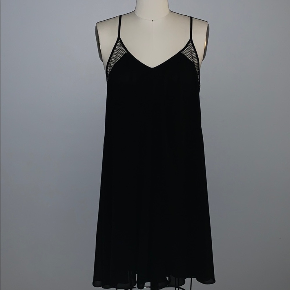 Express Black Layered Mini Dress sz M